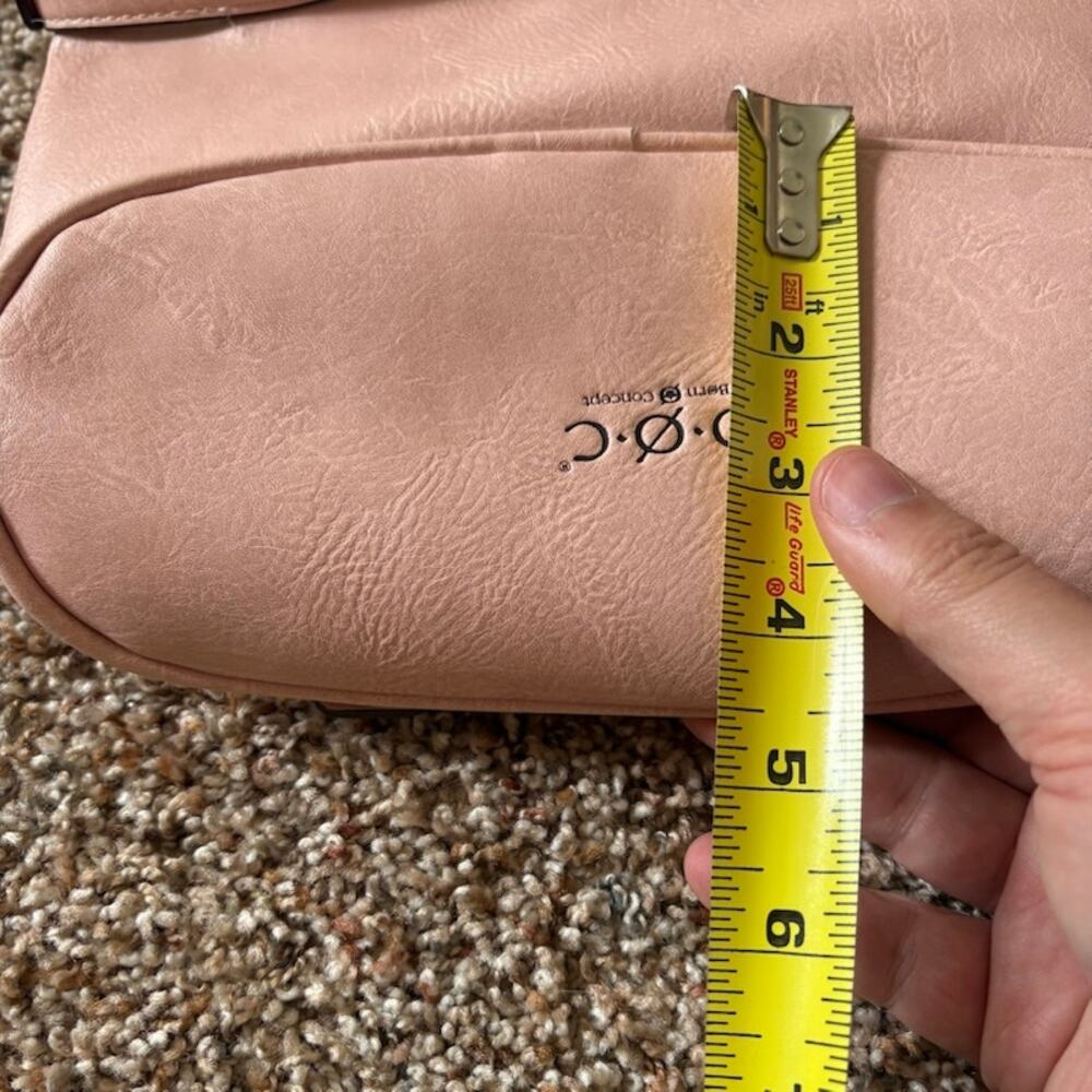 Born Concept Pink Crossbody Bag Faux Leather B.O.C. - Picture 9 of 11